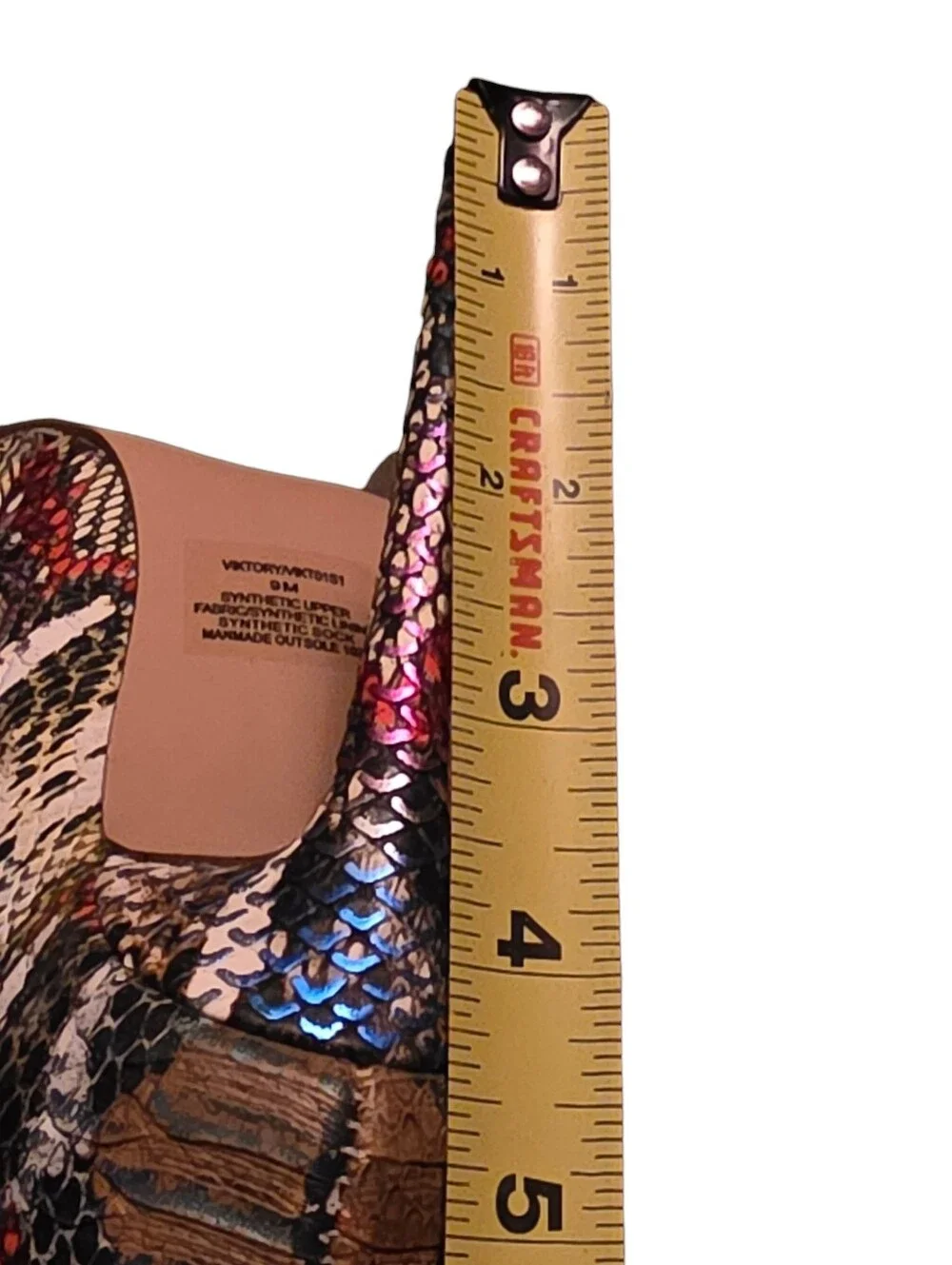 Steve Madden Viktory Rainbow Snake Thigh High Pointed Toe Boots NIB